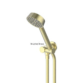 TEXTURA Hand Shower With Wall Outlet Bracket In Matte Black - Brushed Brass - Brushed Stainless - Gunmetal